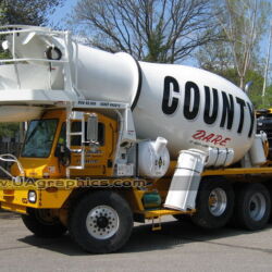 cement truck lettering vinyl graphics vehicle signs kenvil morris county nj
