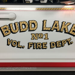 Fire Dept 22k gold lettering, vinyl graphics, 3M reflective in Morris County, Kenvil NJ