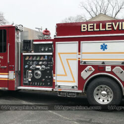 Vinyl lettering, 22k graphics, Emergency vehicle graphics, Fire Dept lettering, morris county nj, kenvil nj