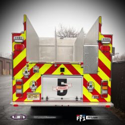 NJ Truck Lettering, UA graphics, UA wraps, Vinyl lettering, 3m reflective graphics, Emergency vehicle graphics, Fire Dept lettering, morris county nj, kenvil nj