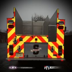 NJ Truck Lettering, UA graphics, UA wraps, Vinyl lettering, 3m reflective graphics, Emergency vehicle graphics, Fire Dept lettering, morris county nj, kenvil nj