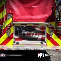 NJ Truck Lettering, UA graphics, UA wraps, Vinyl lettering, 3m reflective graphics, Emergency vehicle graphics, Fire Dept lettering, morris county nj, kenvil nj