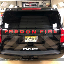 fire dept graphics, 3M lettering, fire graphics, emergency vehicle graphics, north jersey, morris county, kenvil nj
