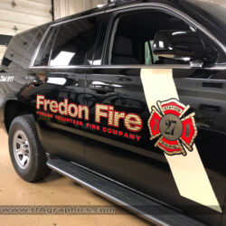 fire dept graphics, 3M lettering, emergency vehicle graphics, 22k lettering, north jersey, morris county, kenvil, NJ