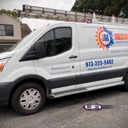 UA graphics, 3M wrap, van graphics, fleet lettering, vinyl wrap, truck signs, commercial vehicle advertising, morris county nj, kenvil new jersey, NJ truck lettering