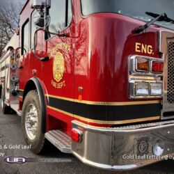 NJ Truck Lettering, UA graphics, UA wraps, Vinyl lettering, 3m reflective graphics, Emergency vehicle graphics, Fire Dept lettering, morris county nj, kenvil nj