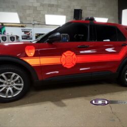 NJ Truck Lettering, UA graphics, UA wraps, Vinyl lettering, 3m reflective graphics, Emergency vehicle graphics, Fire Dept lettering, Ghost Graphics, morris county nj, kenvil nj