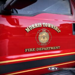 NJ Truck Lettering, UA graphics, UA wraps, Vinyl lettering, 3m reflective graphics, Emergency vehicle graphics, Fire Dept lettering, morris county nj, kenvil nj