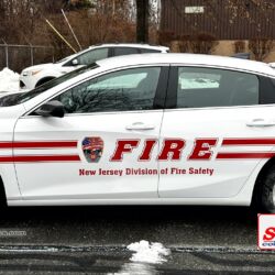 NJ Truck Lettering, UA graphics, UA wraps, Vinyl lettering, 3m reflective graphics, Emergency vehicle graphics, Fire Dept lettering, morris county nj, kenvil nj