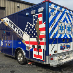 EMS vinyl graphics, ambulance lettering, 3M reflective signs, morris county kenvil NJ