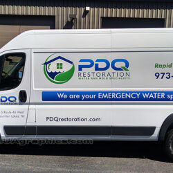 van graphics vinyl lettering vehicle signs kenvil morris county nj