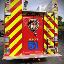 NJ Truck Lettering, UA graphics, UA wraps, Vinyl lettering, 3m reflective graphics, Emergency vehicle graphics, Fire Dept lettering, morris county nj, kenvil nj