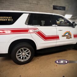NJ Truck Lettering, UA graphics, Vinyl lettering, 3m reflective graphics, Emergency vehicle graphics, Fire Dept lettering, morris county nj, kenvil nj