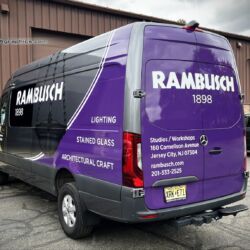UA graphics, 3M graphics, van graphics, fleet lettering, vinyl wrap, truck signs, commercial vehicle advertising, morris county nj, kenvil new jersey, NJ truck lettering