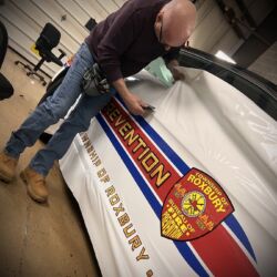 NJ Truck Lettering, UA graphics, Vinyl lettering, 3m reflective graphics, Emergency vehicle graphics, Fire Dept lettering, morris county nj, kenvil nj