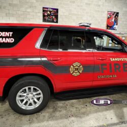 NJ Truck Lettering, UA graphics, UA wraps, Vinyl lettering, 3m reflective graphics, Emergency vehicle graphics, Fire Dept lettering, morris county nj, kenvil nj