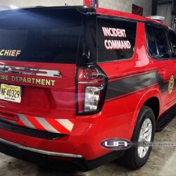 NJ Truck Lettering, UA graphics, UA wraps, Vinyl lettering, 3m reflective graphics, Emergency vehicle graphics, Fire Dept lettering, morris county nj, kenvil nj