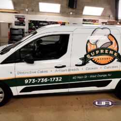 UA graphics, 3M graphics, van graphics, fleet lettering, vinyl wrap, truck signs, commercial vehicle advertising, morris county nj, kenvil new jersey, NJ truck lettering