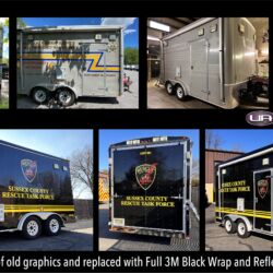 NJ Truck Lettering, UA graphics, Vinyl lettering, 3m reflective graphics, Emergency vehicle graphics, Fire Dept lettering, morris county nj, kenvil nj
