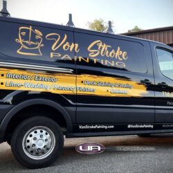UA graphics, 3M graphics, van graphics, fleet lettering, vinyl wrap, truck signs, commercial vehicle advertising, morris county nj, kenvil new jersey, NJ truck lettering