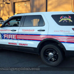 Fire Dept graphics, 3m reflective, vinyl lettering, vehicle graphics, north jersey, kenvil, morris county nj