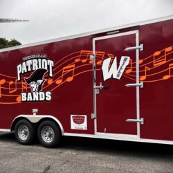 the Ultimate Alphabet, Marching Band, 3m wrap, NJ Truck Lettering, UA graphics, UA wraps, Vinyl lettering, 3m, trailer graphics, morris county nj, kenvil nj