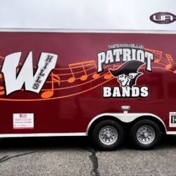 the Ultimate Alphabet, Marching Band, 3m wrap, NJ Truck Lettering, UA graphics, UA wraps, Vinyl lettering, 3m, trailer graphics, morris county nj, kenvil nj