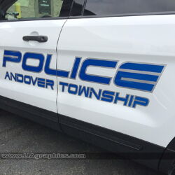 Police car graphics vinyl lettering kenvil nj morris county new jersey reflective lettering