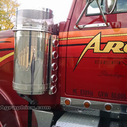 Truck lettering, vinyl graphics, vehicle signs, fleet graphics, morris county kenvil NJ
