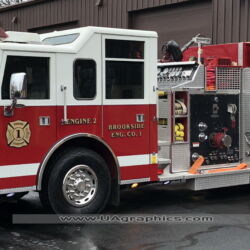 fire truck graphics, 22k gold lettering, reflective vinyl, north jersey, morris county nj, kenvil