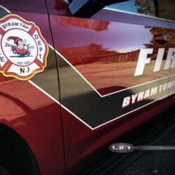 the Ultimate Alphabet, 3M wrap, NJ Truck Lettering, UA graphics, Vinyl lettering, 3m reflective graphics, Emergency vehicle graphics, Fire Dept lettering, morris county nj, kenvil nj