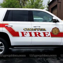 fire dept graphics, vinyl lettering, emergency vehicle graphics, north jersey, morris county, kenvil nj, new jersey lettering