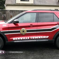 NJ Truck Lettering, UA graphics, Vinyl lettering, 3m reflective graphics, Emergency vehicle graphics, Fire Dept lettering, morris county nj, kenvil nj