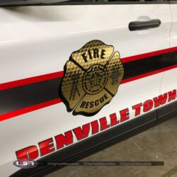 Vinyl lettering, 3m reflective graphics, Emergency vehicle graphics, Fire Dept lettering, morris county nj, kenvil n