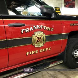 Vinyl lettering, 3m reflective graphics, Emergency vehicle graphics, Fire Dept lettering, 22k gold graphics, morris county nj, kenvil nj