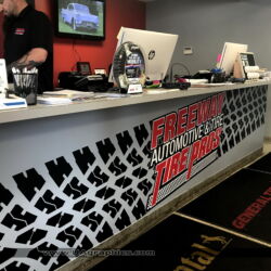 Counter graphics, vinyl signs, lettering, morris county kenvil nj