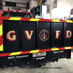 Vinyl lettering, 3m reflective graphics, Emergency vehicle graphics, Fire Dept lettering, morris county nj, kenvil n