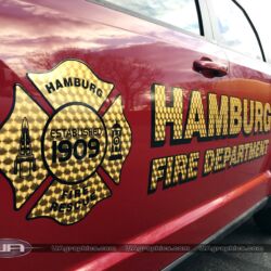 Vinyl lettering, graphics, Emergency vehicle graphics, Fire Dept lettering, morris county nj, kenvil nj