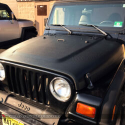 3m carbon fiber vinyl wrap kenvil morris county NJ Jeep wrap hood wrap