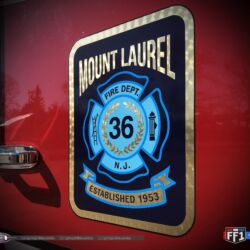 Vinyl lettering, 3m reflective graphics, Emergency vehicle graphics, Fire Dept lettering, 22k gold graphics, morris county nj, kenvil nj
