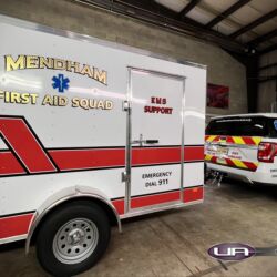 NJ Truck Lettering, UA graphics, Vinyl lettering, 3m reflective graphics, Emergency vehicle graphics, Fire Dept lettering, morris county nj, kenvil nj