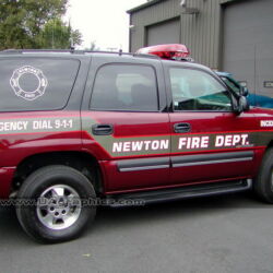 police ems fire truck lettering vinyl graphics vehicle signs reflective graphics kenvil morris county nj