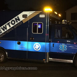 ems graphics reflective vinyl lettering emergency vehicle signs kenvil nj morris county new jersey
