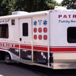 Fire Dept Graphics, vinyl lettering, North Jersey, Kenvil, Morris County NJ trailer wrap, vinyl wrap