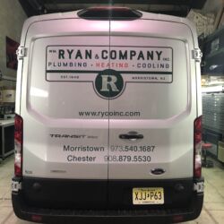 van graphics, fleet lettering, vinyl lettering, truck signs, commercial vehicle advertising, morris county nj, kenvil new jersey, NJ truck lettering