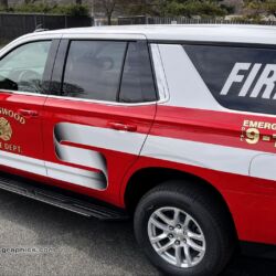NJ Truck Lettering, UA graphics, Vinyl lettering, 3m reflective graphics, Emergency vehicle graphics, Fire Dept lettering, morris county nj, kenvil nj