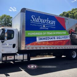 3m wrap, NJ Truck Lettering, UA graphics, UA wraps, Vinyl lettering, 3m, trailer graphics, morris county nj, kenvil nj