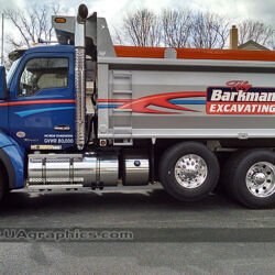 dump truck lettering vinyl graphics vehicle signs kenvil nj morris county new jersey