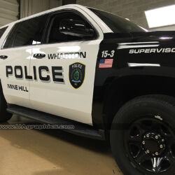 police car graphics vinyl lettering reflective signs kenvil morris county nj emergency police fire ems