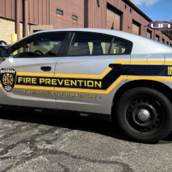 NJ Truck Lettering, UA graphics, UA wraps, Vinyl lettering, 3m reflective graphics, Emergency vehicle graphics, Fire Dept lettering, morris county nj, kenvil nj